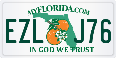 FL license plate EZLJ76