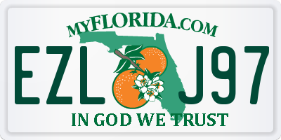 FL license plate EZLJ97