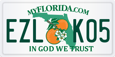 FL license plate EZLK05