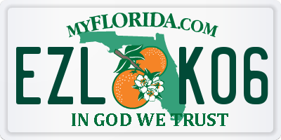 FL license plate EZLK06