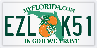 FL license plate EZLK51