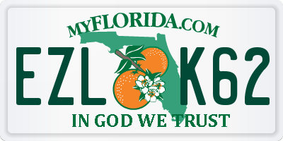 FL license plate EZLK62