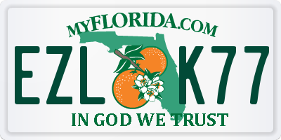 FL license plate EZLK77