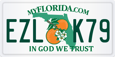 FL license plate EZLK79