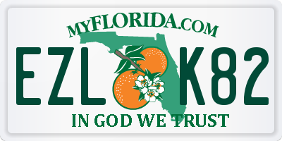 FL license plate EZLK82