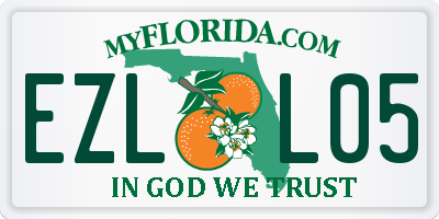 FL license plate EZLL05