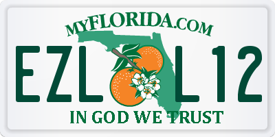 FL license plate EZLL12