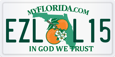 FL license plate EZLL15