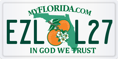 FL license plate EZLL27