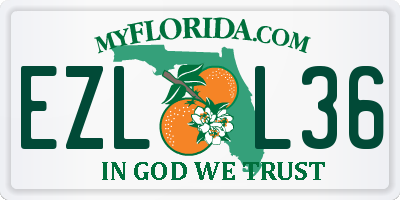 FL license plate EZLL36