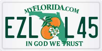 FL license plate EZLL45