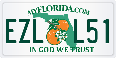 FL license plate EZLL51