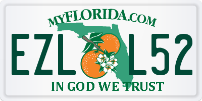 FL license plate EZLL52