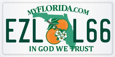 FL license plate EZLL66