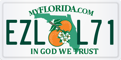 FL license plate EZLL71