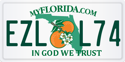 FL license plate EZLL74