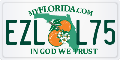 FL license plate EZLL75