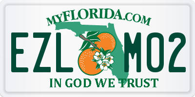 FL license plate EZLM02