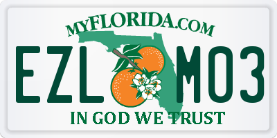 FL license plate EZLM03