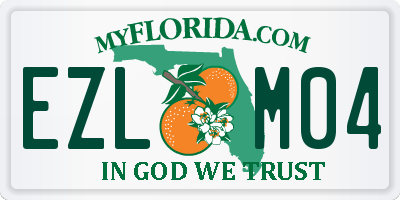 FL license plate EZLM04