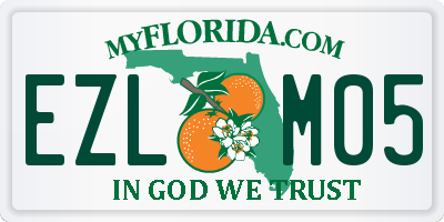 FL license plate EZLM05