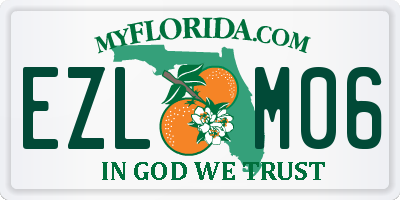 FL license plate EZLM06