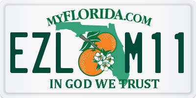 FL license plate EZLM11