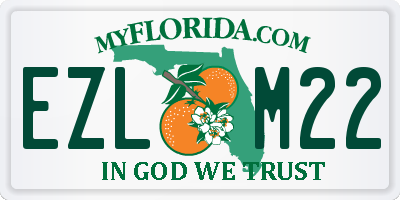 FL license plate EZLM22