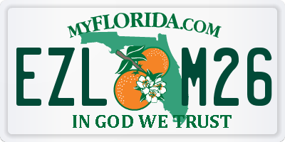 FL license plate EZLM26