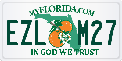 FL license plate EZLM27