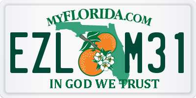 FL license plate EZLM31