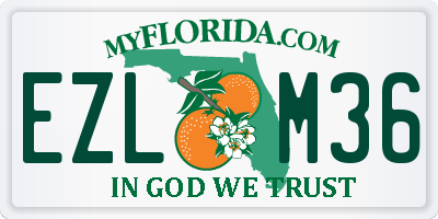 FL license plate EZLM36