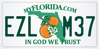 FL license plate EZLM37