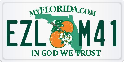 FL license plate EZLM41