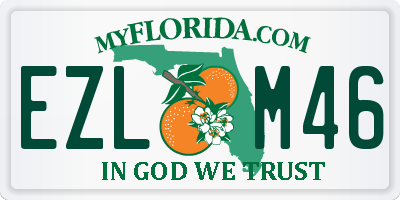 FL license plate EZLM46