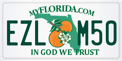 FL license plate EZLM50