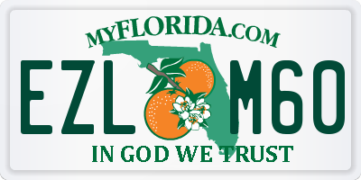 FL license plate EZLM60