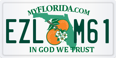 FL license plate EZLM61