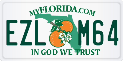 FL license plate EZLM64