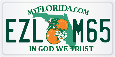 FL license plate EZLM65