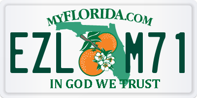 FL license plate EZLM71