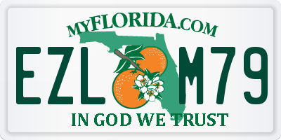 FL license plate EZLM79