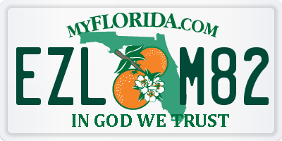 FL license plate EZLM82