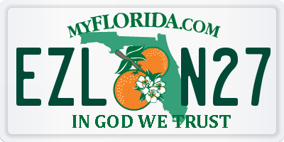 FL license plate EZLN27