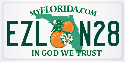 FL license plate EZLN28