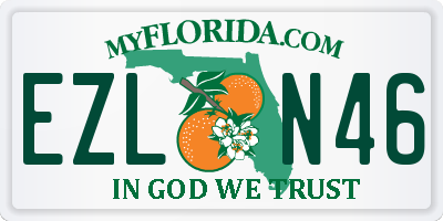 FL license plate EZLN46