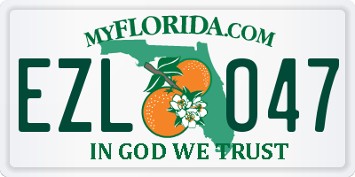 FL license plate EZLO47