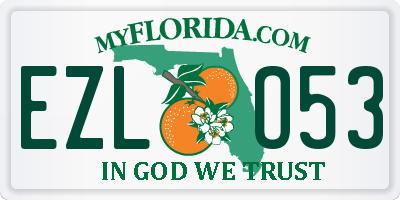 FL license plate EZLO53