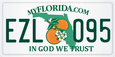 FL license plate EZLO95