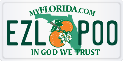 FL license plate EZLP00